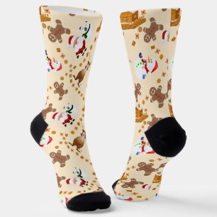 Calcetines Gingerbread, Santa, Navidades Snowman