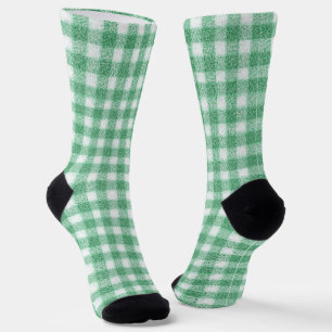Calcetines Gingham Verde Menta 