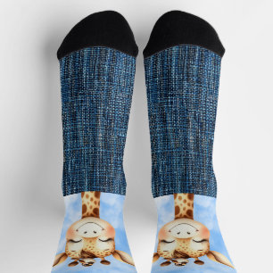 Calcetines Giraffe y ave sonrientes