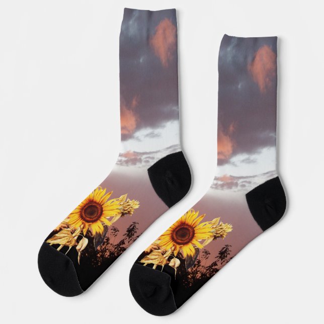 CALCETINES GIRASOL Y ATARDECER DE VERANO (Izquierda)