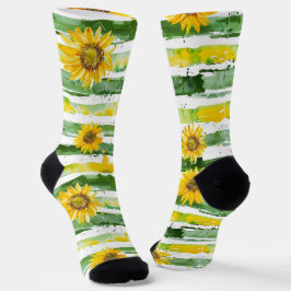 Calcetines girasoles pintados
