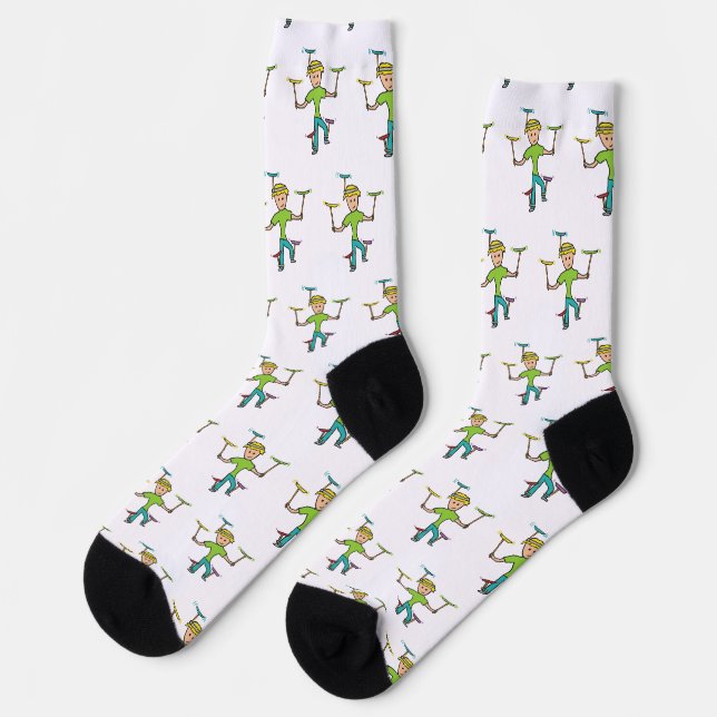 Calcetines Giro de platos (Izquierda)