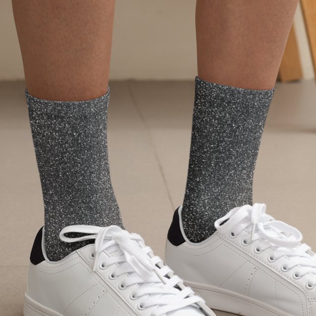 Calcetines Glam Sparkle, Purpurina negro (Subido por el creador)