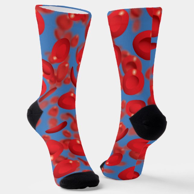 Calcetines Glóbulos rojos Cool Moderno (Angular)