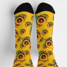 CALCETINES GLORIA BENDICIONA GRACIA 3D, SOL Y FLORES