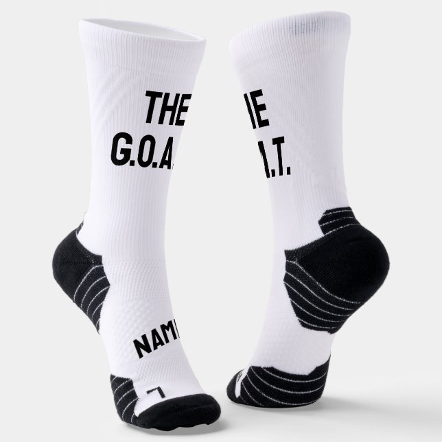 Calcetines GOAT Greatest Of All Time funny personalized sport (Angular)