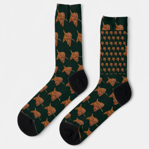 Calcetines Goldie Golden Doodle Verde Oscuro