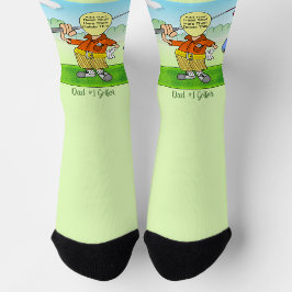 Calcetines Golf Funny Personalizado Crew