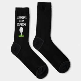 Calcetines Golf Personalizado Funny Golfer Jugador de Deporte