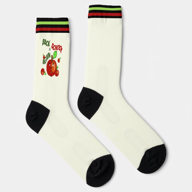Calcetines Graciosas manzanas rojas (Derecha)