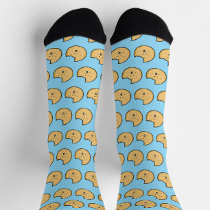 Calcetines Gracioso Personalizado de cookies con Bite