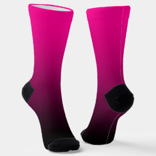 Calcetines Gradiente negro magenta Minimalista moderno