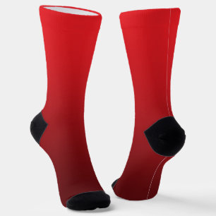 Calcetines Gradiente rojo burdeos moderno