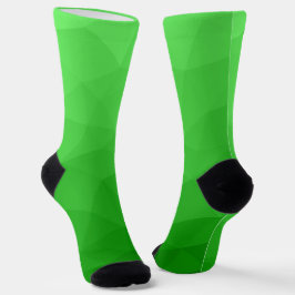 Calcetines Gradiente verde claro malla geométrica patrón bril