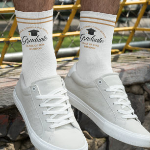 Calcetines Graduación Chic Personalizada de 2026 para Graduad