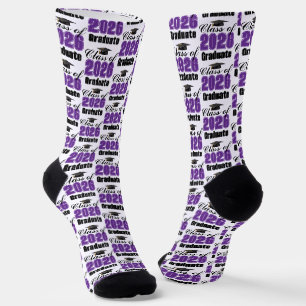 Calcetines Graduación de la clase morada de 2026