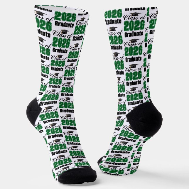 Calcetines Graduación de la Clase Verde de 2026 (Angular)