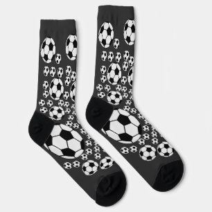 Calcetines Gráfico clásico de balón de fútbol para fanáticos