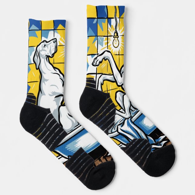 Calcetines Gran Danés bañándose (Derecha)