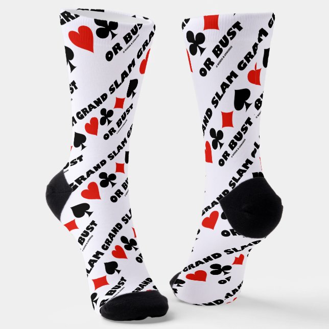 Calcetines Grand Slam O Bust Bridge Cuatro Trajes De Tarjeta (Angular)