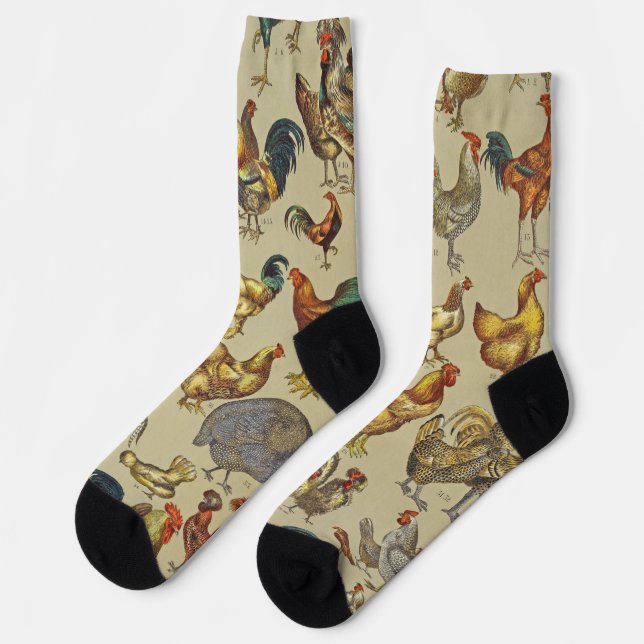 Calcetines Granja de pollo de gallo (Izquierda)
