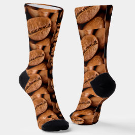 Calcetines Granos de café mágico con zócalos todo-sobre-impre