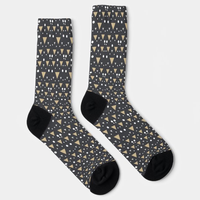 Calcetines Graphite Geometry Luxe Tie (Derecha)