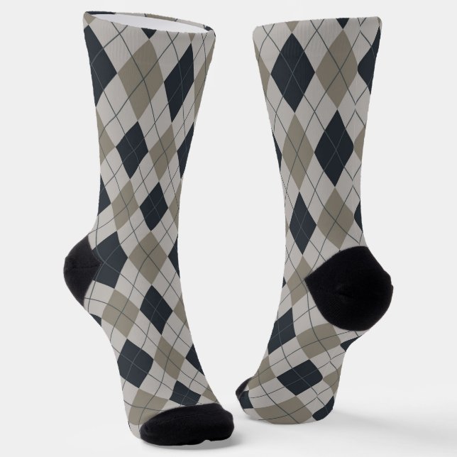 Calcetines Gray Argyle  (Angular)