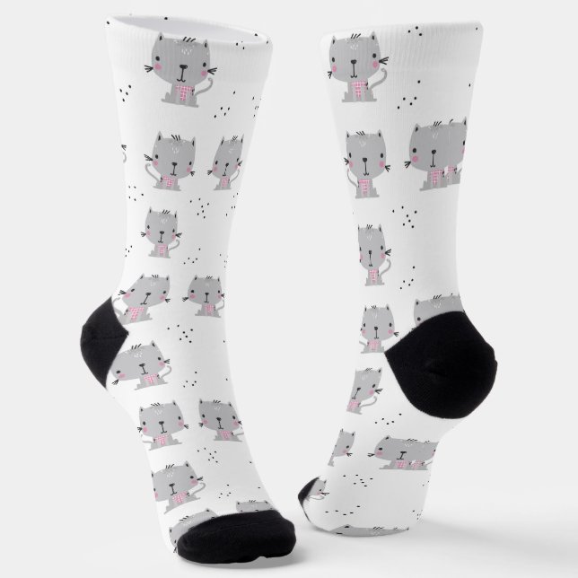 Calcetines Gray Cats (Angular)