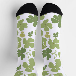 Calcetines Green Cloverleaf St Patrick Day Garden