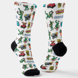 Calcetines Gremlins™ Diversión con Stickers Patrón