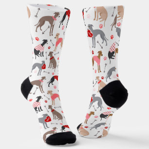 Calcetines Greyhound Valentine italiano
