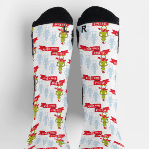 Calcetines Grinch   Es ese patrón de tiempo de nuevo