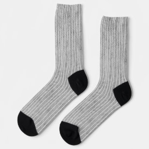 Calcetines Gris con franjas pálidas