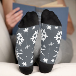 Calcetines Gris de copas de nieve