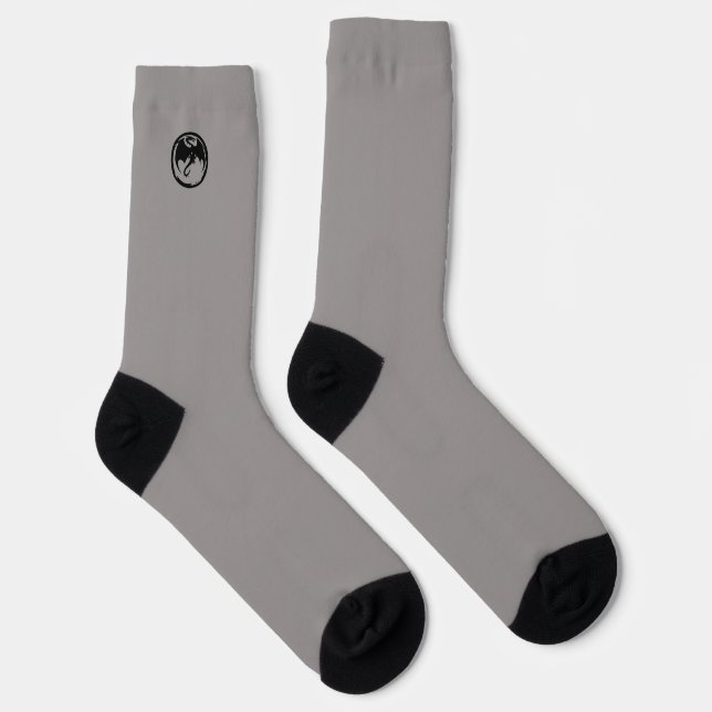 Calcetines grises Black Dragon (Derecha)
