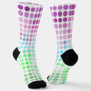 Calcetines Groovy Eclectic Boho Resumen Bandera del Orgullo T