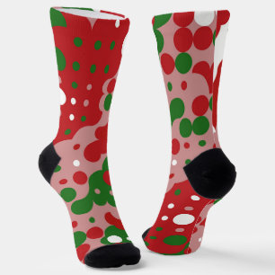 Calcetines Groovy Funky Mod Retro Navidades Patrones Calcetin