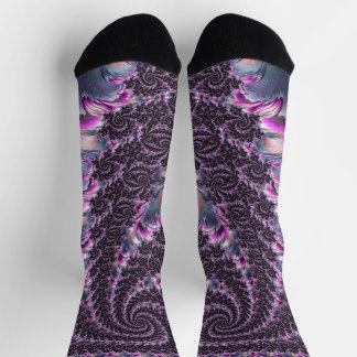 Calcetines Groovy Trippy Funky Psicodelle Espiral de arte fra