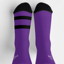 Calcetines Grubby Hands Purple Crew