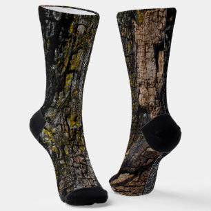 Calcetines Guay Brown mossy ladrido de madera con liquen amar