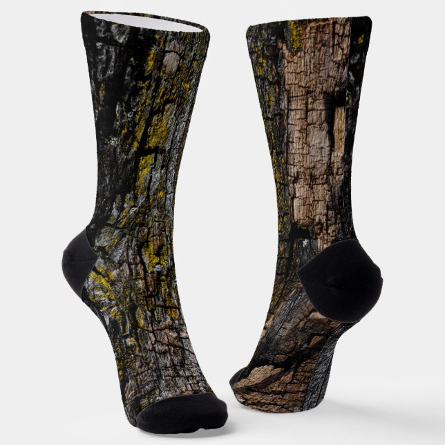Calcetines Guay Brown mossy ladrido de madera con liquen amar (Angular)
