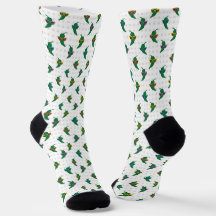 Guay Shades Green Chile Pattern Socks