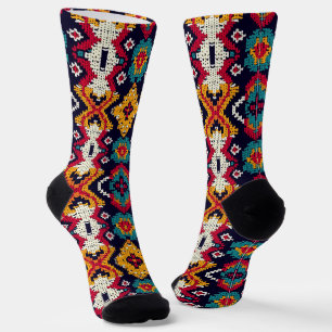 Calcetines Guay Western falsedad de punto Aztec