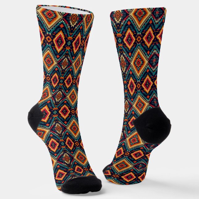 Calcetines Guay Western falsedad de punto Aztec (Angular)