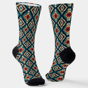 Calcetines Guay Western falsedad de punto Aztec