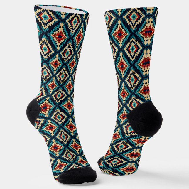 Calcetines Guay Western falsedad de punto Aztec (Angular)
