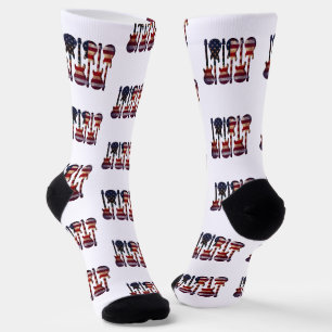 Calcetines Guitarra Arte Bandera Americana