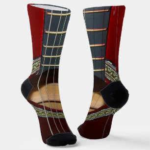 Calcetines Guitarra clásica marrón, soplones de la tripulació