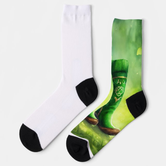 Calcetines Gusano de zócalos verdes en Wanyer (Izquierda)